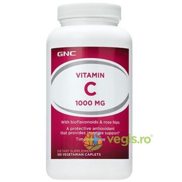 Vitamina C 1000mg 180tb vegetale cu eliberare prelungita
