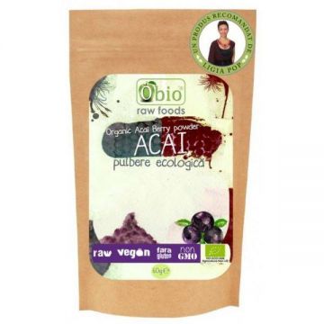 Acai pulbere raw bio 60g - OBio