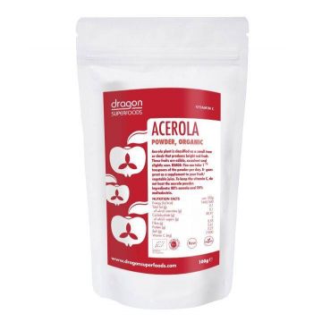 Acerola pulbere eco-bio 75g - Dragon Superfoods