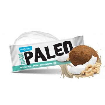 Baton proteic cu cocos si caju raw Paleo, 50g MAX SPORT