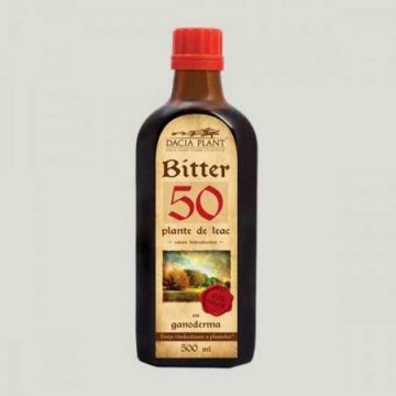 Bitter 50 Plante cu Ganoderma 500ml - Dacia Plant