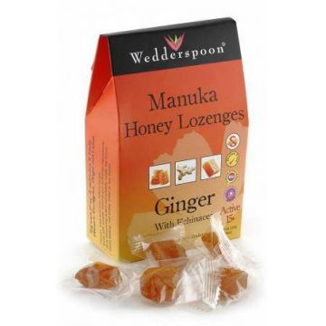 Bomboane cu Miere de Manuka, Ghimbir si Echinacea 120g - WEDDERSPOON