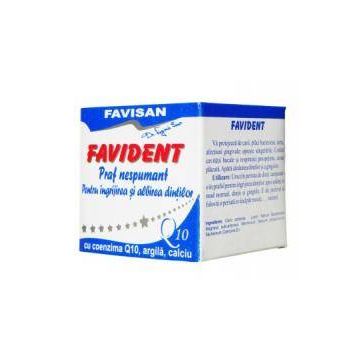 FAVIDENT Q10 PRAF NESPUMANT PENTRU INGRIJIREA SI ALBIREA DINTILOR, 50ml - Favisan