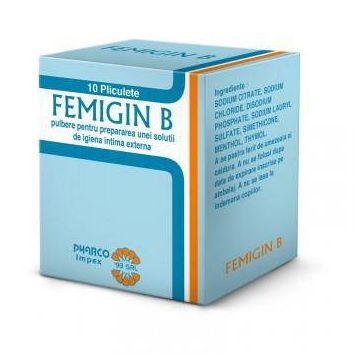 FEMIGIN B PULBERE IGIENA INTIMA 10pl, PHARCO