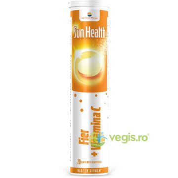 Fier + Vitamina C Sun Health 20cpr efervescente