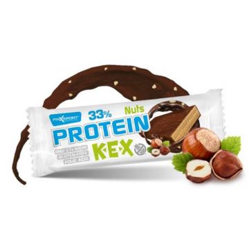 Napolitana proteica cu alune si cacao, 40g MAX SPORT