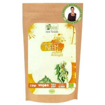 Neem pulbere raw bio 125g - OBio