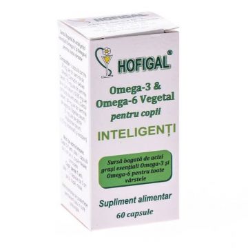 Omega 3 6 Vegetal Copii Inteligenti 60cps - Hofigal