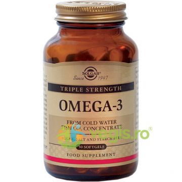 Omega-3 Triple Strength (Ulei de peste) 1400mg 50cps