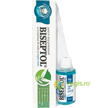 Pachet Biseptol Pasta de Dinti 75ml + Biseptol Apa de Gura 50ml