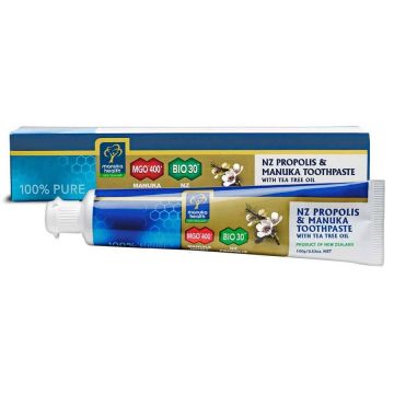 Pasta de dinti cu Manuka, Propolis si ulei de Tea Tree 100g - Manuka Health NZ