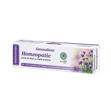 Pasta de dinti GennaDent Homeopatic 50ml - Viva Natura