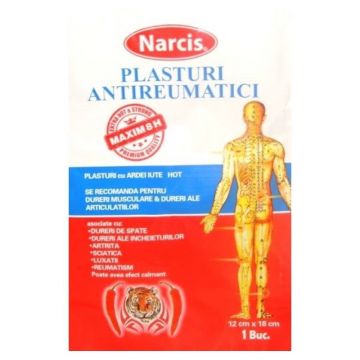 Plasture antireumatic cu ardei iute, 1buc - Narcis