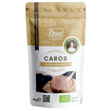 Pudra de carob (roscove), eco-bio, 125g - OBIO