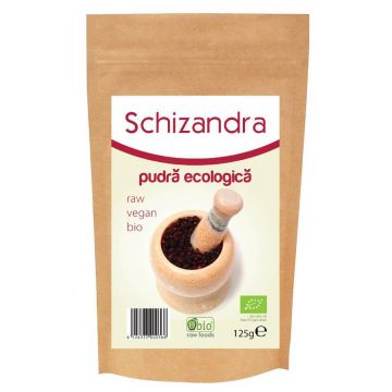 Schizandra pulbere raw eco-bio 125g - Obio