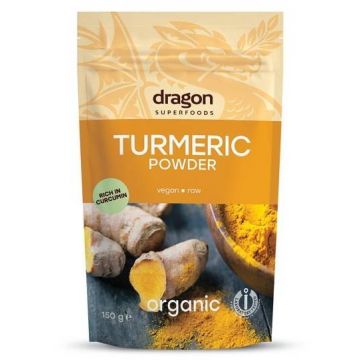 Turmeric (curcuma) pudra eco-bio 150g - Dragon Superfoods