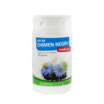 Ulei de chimen negru, 40 capsule Medicura