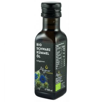 Ulei de chimion negru- eco-bio 100ml - Allgauer Olmuhle