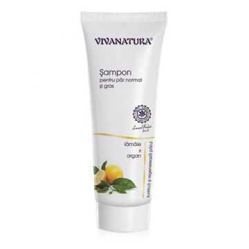 Șampon Pentru Păr Normal și Gras cu Lămâie și Argan, 250 ml | Vivanatura