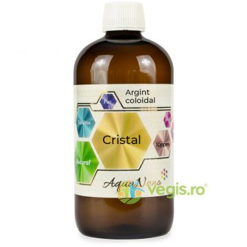 Argint Coloidal Cristal (Incolor) Aquanano 10ppm 480ml