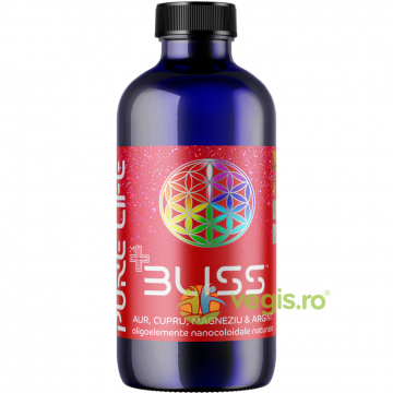 Aur, Cupru, Magneziu si Argint Coloidal BLISS 35ppm 240ml