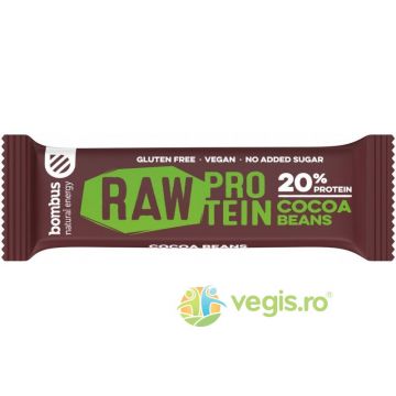 Baton Proteic cu Boabe de Cacao fara Gluten 20% Proteine 50g