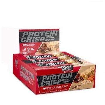 Bsn syntha-6 protein crisp, baton proteic, cu aroma de covrigei sarati cu caramel, 57g - Gnc