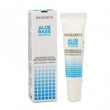 Crema pentru contur ochi decongestionanta Aloebase, 15 ml - Bioearth