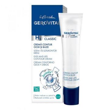 Crema pentru contur ochi si buze, 15ml - Gerovital H3 Classic