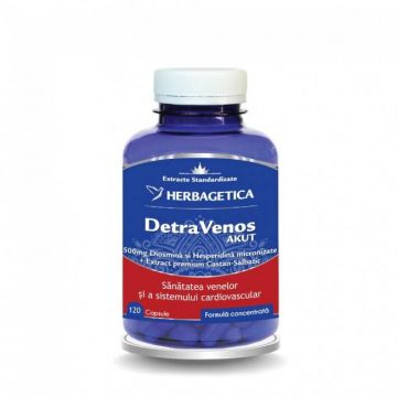 Detra Venos Akut - Herbagetica 120 capsule