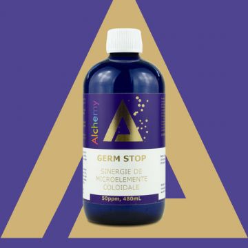 Germ Stop, sinergie de argint, cupru si aur coloidal 50ppm | Pure Alchemy