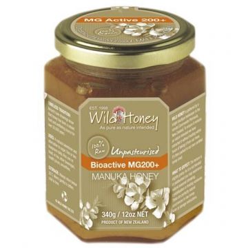 Miere MANUKA - MGO 200+ - UMF 12+ - 340g - Wild Honey NZ