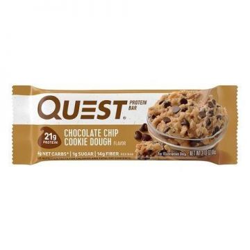 Protein Bar, Baton Proteic, Cu Aroma De Fulgi De Ciocolata, 60g - Quest