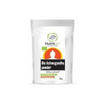 PUDRA DE ASHWAGANDHA, ECO-BIO, 125g - Nutrisslim