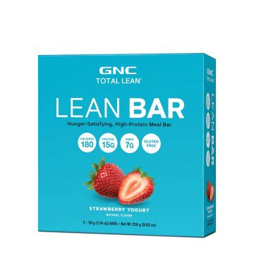 Total Lean Lean Bar, Baton Proteic, Cu Aroma De Capsuni Si Iaurt, 50g - Gnc