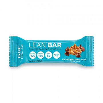 Total Lean Lean Bar, Baton Proteic, Cu Aroma De Ciocolata Si Unt De Arahide, 48g - Gnc