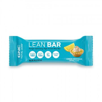 Total lean lean bar, baton proteic, cu aroma de tarta de lamaie, 48g - Gnc