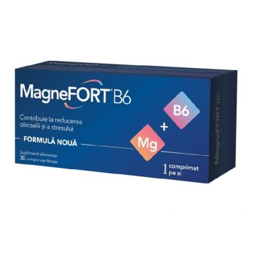 Biofarm Magnefort Magneziu forte B6 50 drajeuri