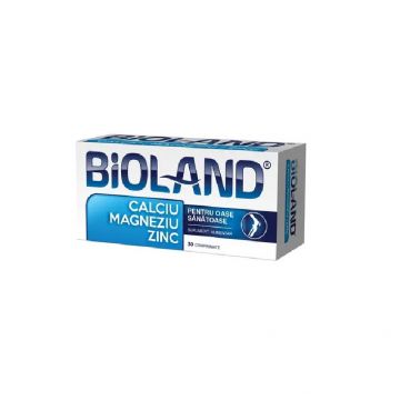 Bioland Calciu + Magneziu + Zinc 30 comprimate Biofarm
