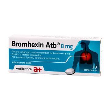 Bromhexin Atb 8mg 20 comprimate