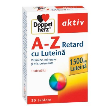 Doppelherz Aktiv A-Z Retard cu Luteina x 30 tablete