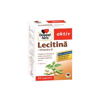 Doppelherz Aktiv Lecitină + Vitamine B 40 Capsule