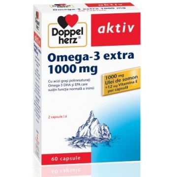 Doppelherz Aktiv Omega-3 Extra 1000 mg 60 Capsule