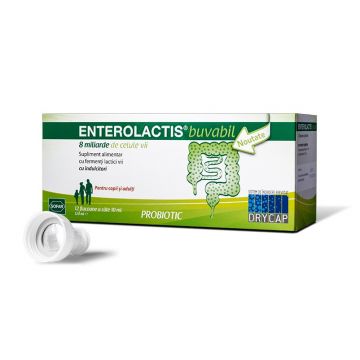 Enterolactis buvabil 10 ml 12 flacoane