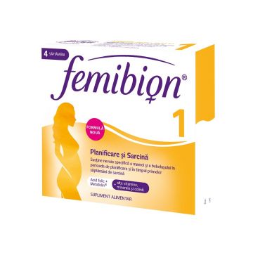Femibion 1 Planificare si Sarcina Sănătoasă 30 comprimate