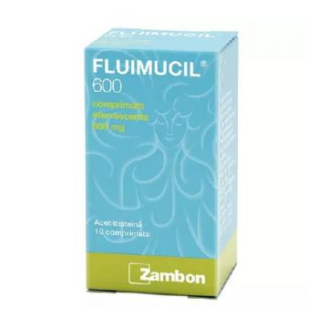 Fluimucil 600mg 10 comprimate efervescente