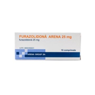 Furazolidona 25mg x 10 comprimate