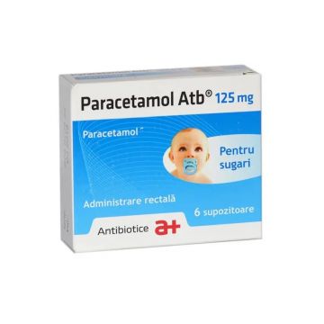 Paracetamol ATB 125mg 6 supozitoare