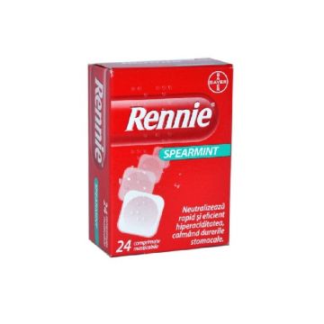 Rennie Spearmint 24 cpr. masticabile