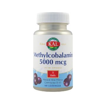 Secom Methylcobalamin (B12) 5000 mcg x 60 de comprimate pentru supt